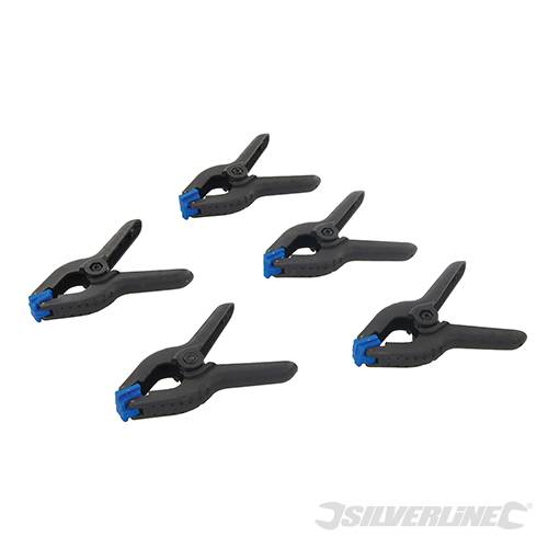 Silverline 250136 60mm Spring Clamps set of 5